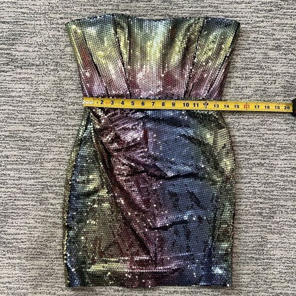 NWT The New Arrivals by ILKYAZ OZEL Isla Blue Jade Bustier Dress EU 38/Medium - Picture 9 of 16